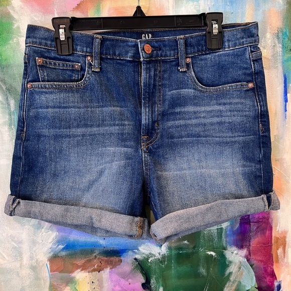 GAP High Rise 4” Inch Denim Shorts - Picture 5 of 7